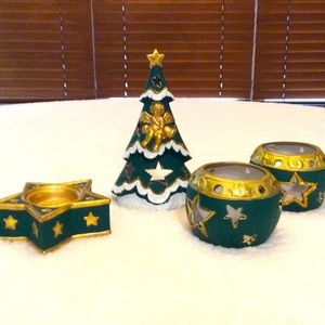 4 Tealight Candle Holders